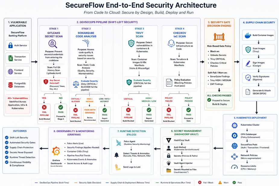 SecureFlow platform vulnerability assessment and remediation overview
